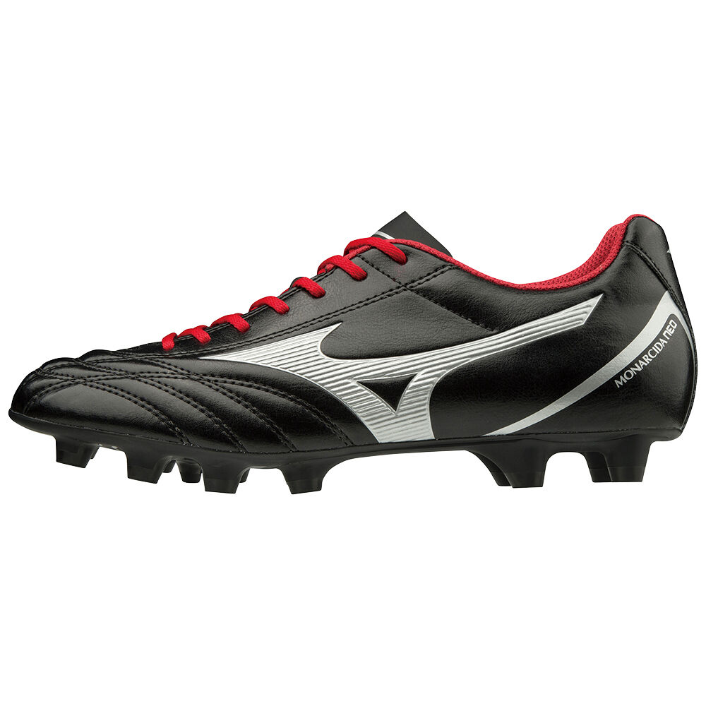 Panske Kopačky Mizuno Monarcida Neo Select Čierne/Strieborne/Červené Vypredaj GTHR16528